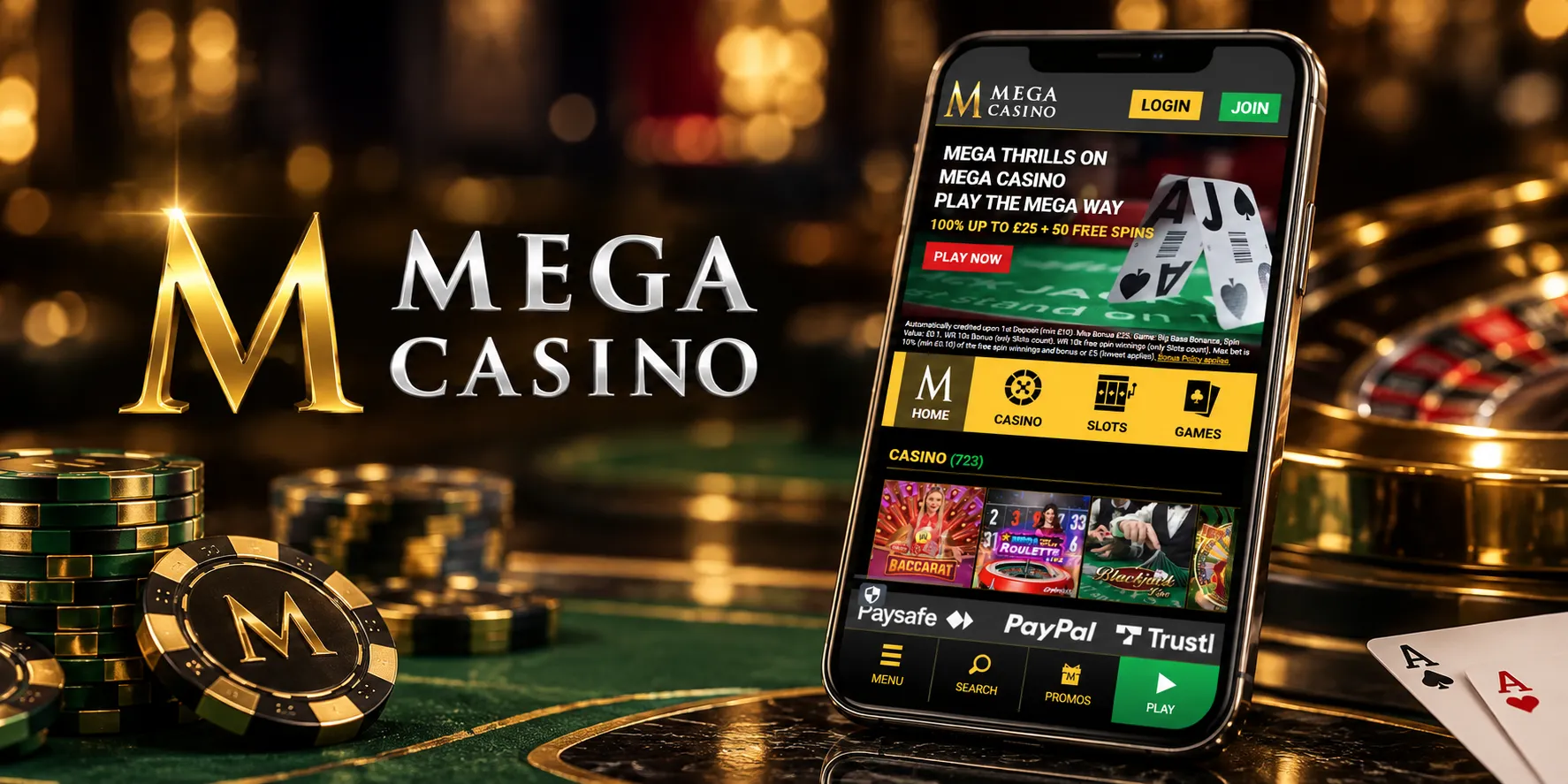 Mega Casino App Screenshot